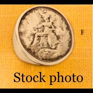 Silpada Roman Coin Ring ss 5